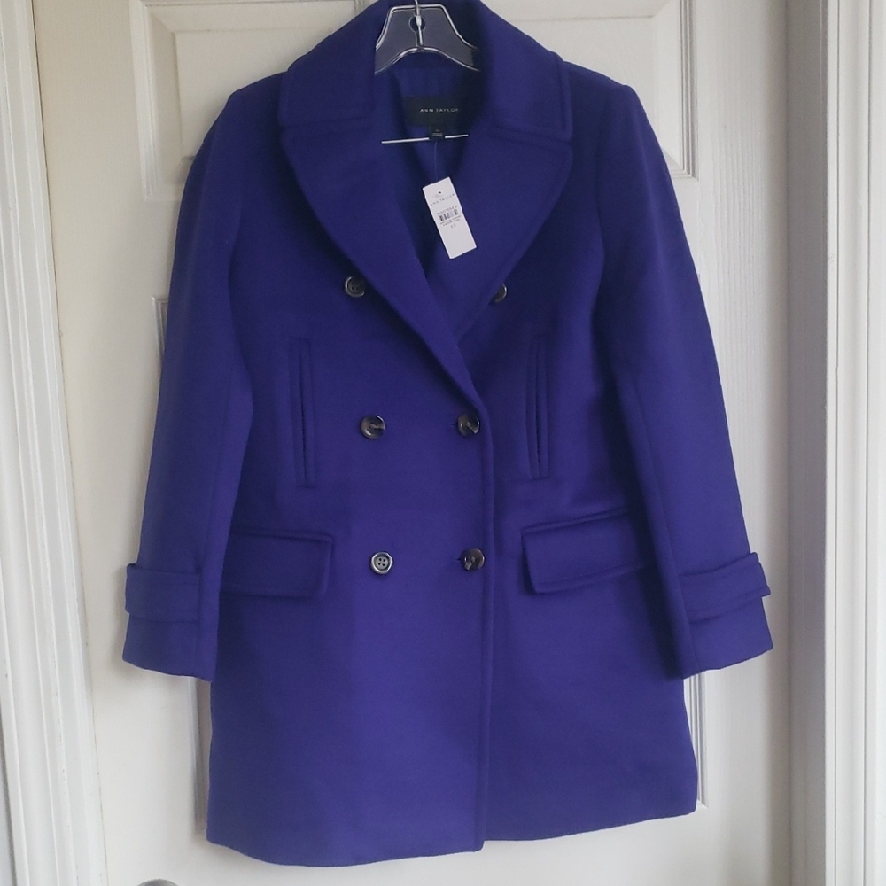 Ann Taylor Deep Blue Pea Coat
